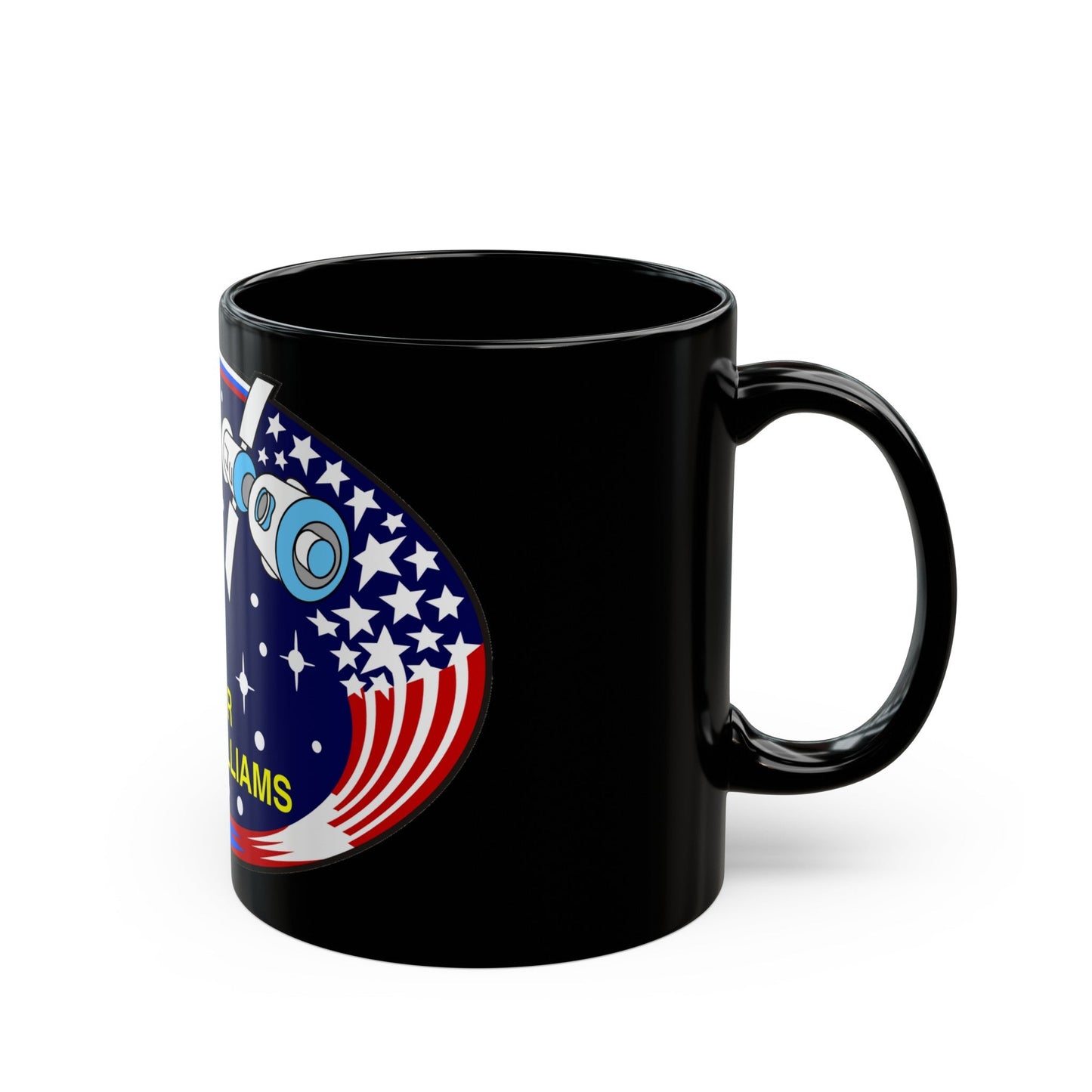 STS 101 (NASA) Black Coffee Mug-The Sticker Space