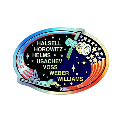 STS 101 (NASA) Holographic STICKER Die-Cut Vinyl Decal 2 Inch Holographic - The Sticker Space