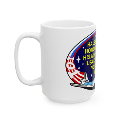 STS 101 (NASA) White Coffee Mug-The Sticker Space