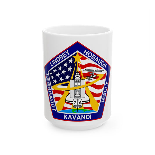 STS 104 (NASA) White Coffee Mug-15oz-The Sticker Space