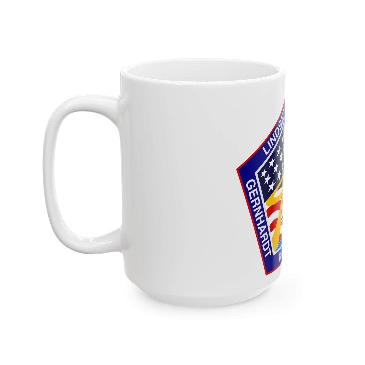 STS 104 (NASA) White Coffee Mug-The Sticker Space