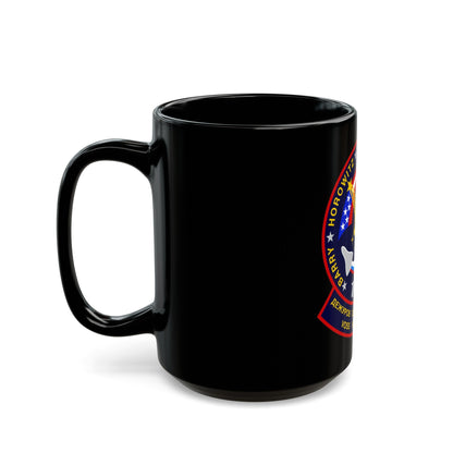 STS 105 (NASA) Black Coffee Mug-The Sticker Space