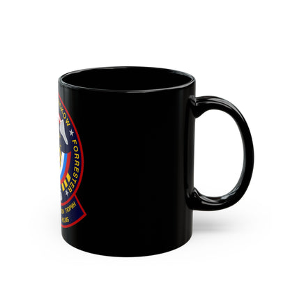 STS 105 (NASA) Black Coffee Mug-The Sticker Space