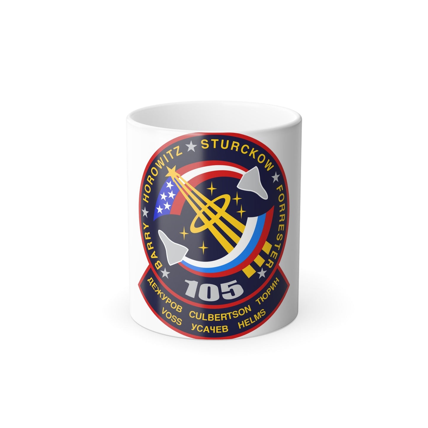 STS 105 Patch NASA - Color Changing Mug 11oz-11oz-The Sticker Space