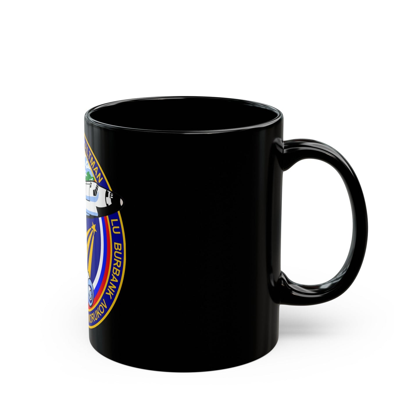 STS 106 (NASA) Black Coffee Mug-The Sticker Space