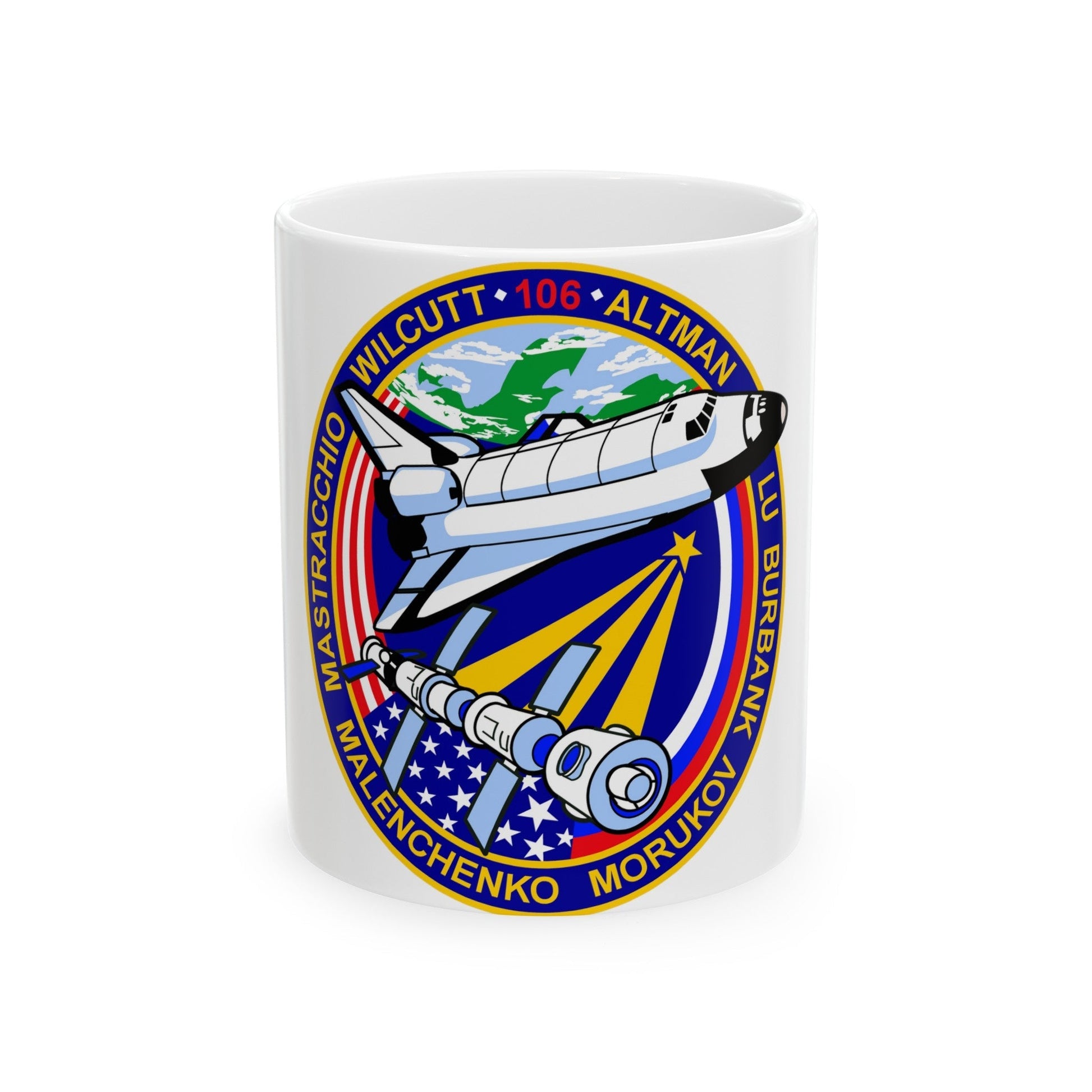 STS 106 (NASA) White Coffee Mug-11oz-The Sticker Space