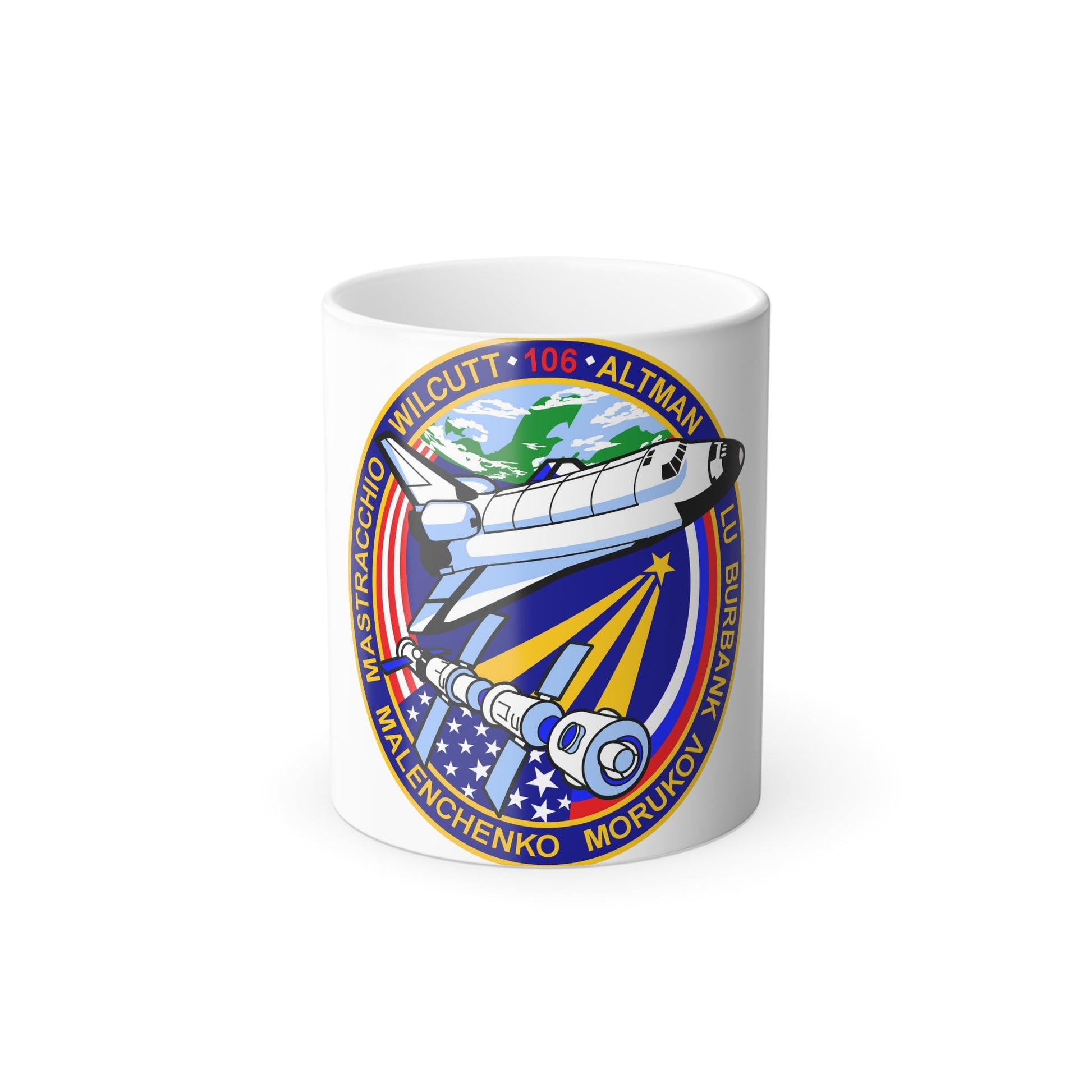 STS 106 Patch NASA - Color Changing Mug 11oz-11oz-The Sticker Space