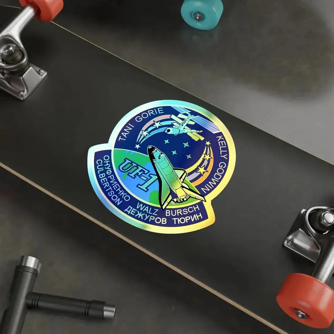 STS 108 (NASA) Holographic STICKER Die-Cut Vinyl Decal - The Sticker Space