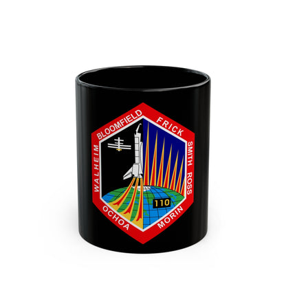 STS 110 (NASA) Black Coffee Mug-11oz-The Sticker Space