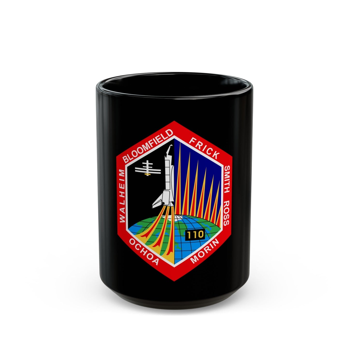 STS 110 (NASA) Black Coffee Mug-15oz-The Sticker Space