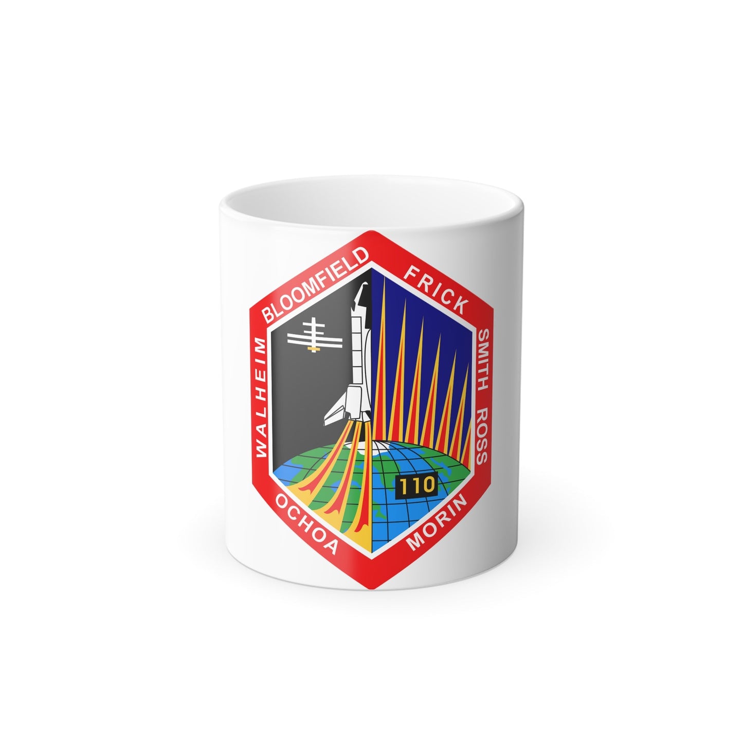 STS 110 Patch NASA - Color Changing Mug 11oz-11oz-The Sticker Space