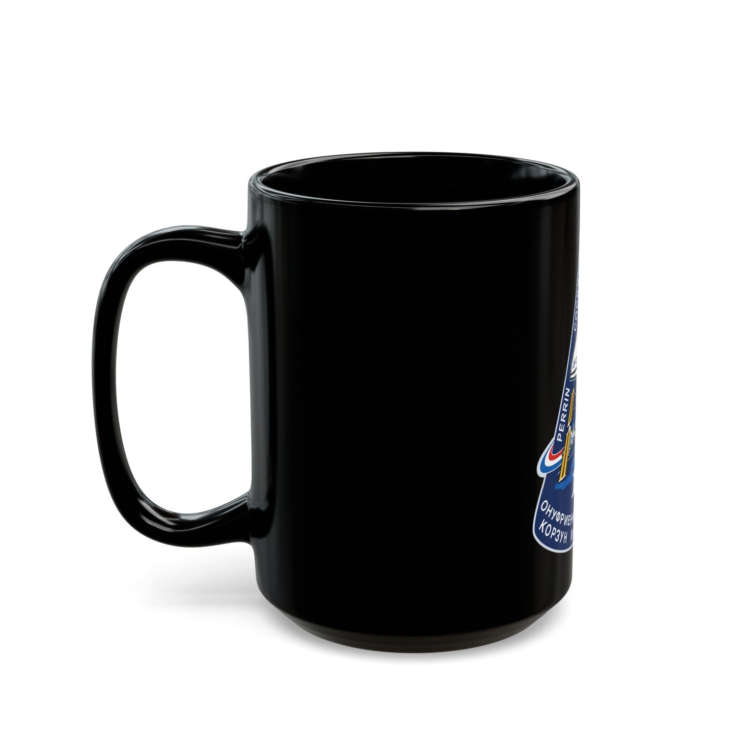 STS 111 (NASA) Black Coffee Mug-The Sticker Space