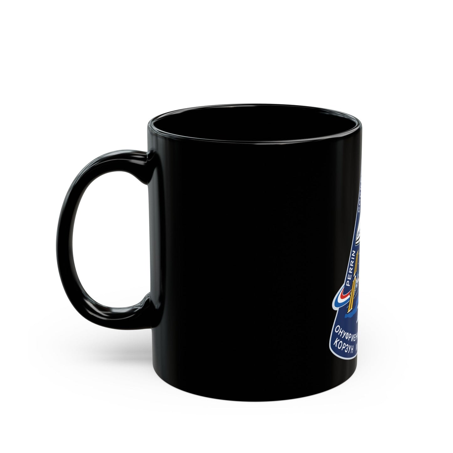 STS 111 (NASA) Black Coffee Mug-The Sticker Space