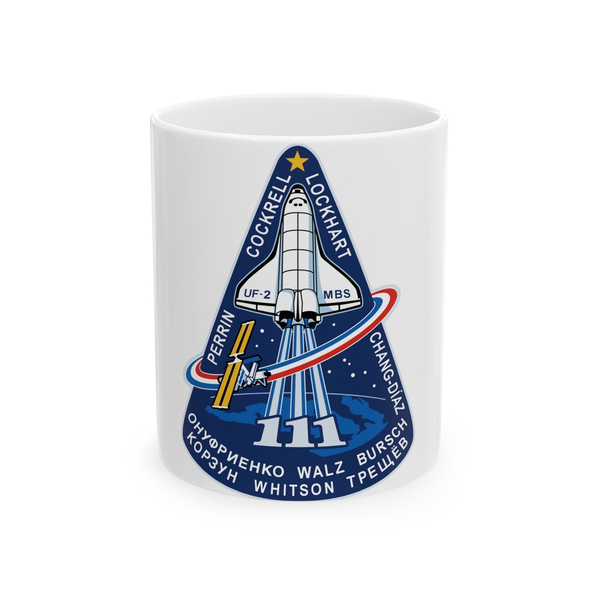 STS 111 (NASA) White Coffee Mug-11oz-The Sticker Space