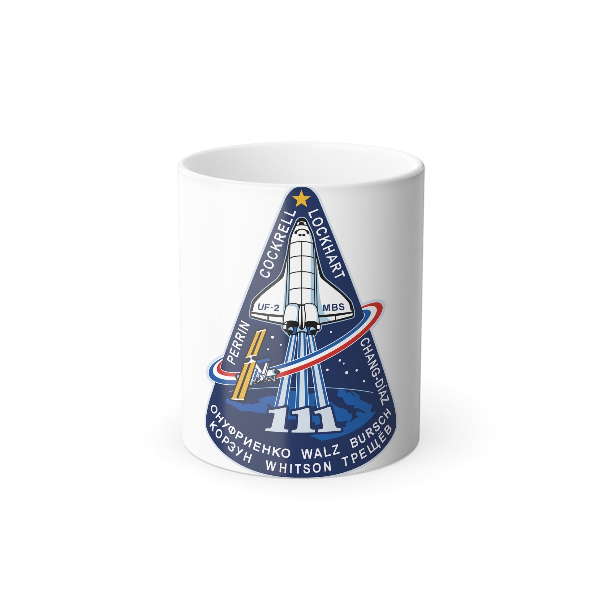 STS 111 Patch NASA - Color Changing Mug 11oz-11oz-The Sticker Space