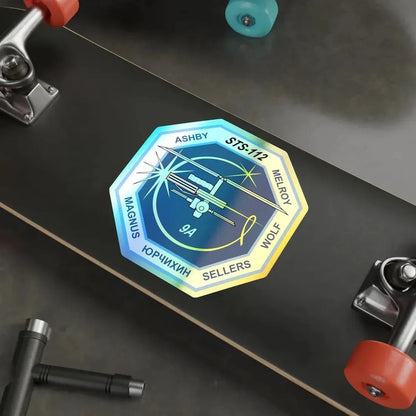 STS 112 (NASA) Holographic STICKER Die-Cut Vinyl Decal - The Sticker Space