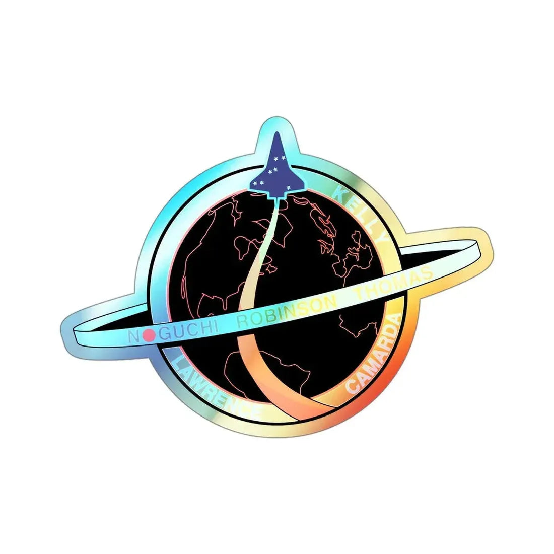 STS 114 (NASA) Holographic STICKER Die-Cut Vinyl Decal 4 Inch Holographic - The Sticker Space
