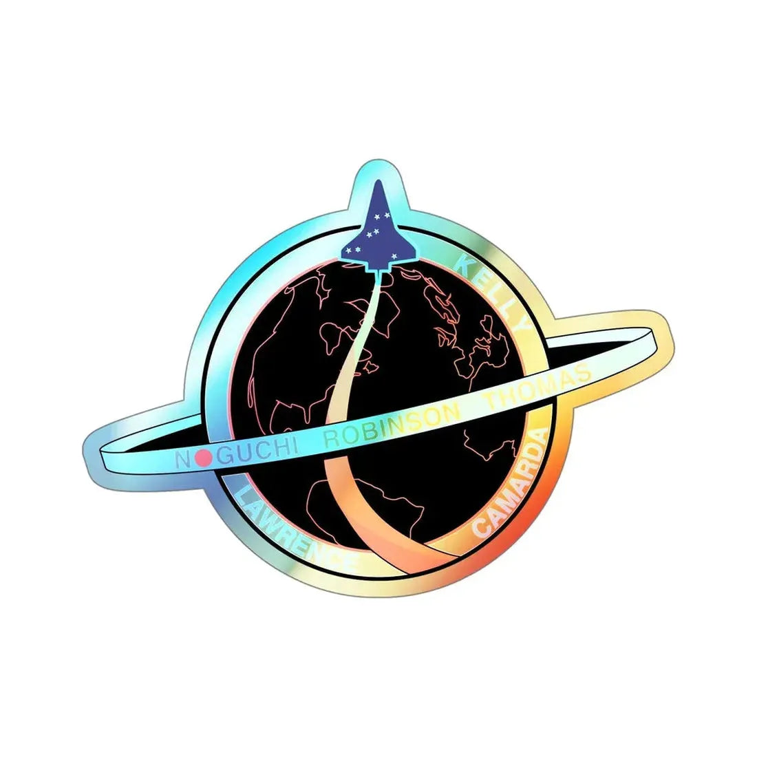 STS 114 (NASA) Holographic STICKER Die-Cut Vinyl Decal 5 Inch Holographic - The Sticker Space
