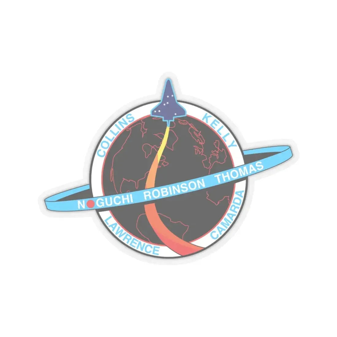 STS 114 (NASA) STICKER Vinyl Kiss-Cut Decal 4 Inch Transparent - The Sticker Space