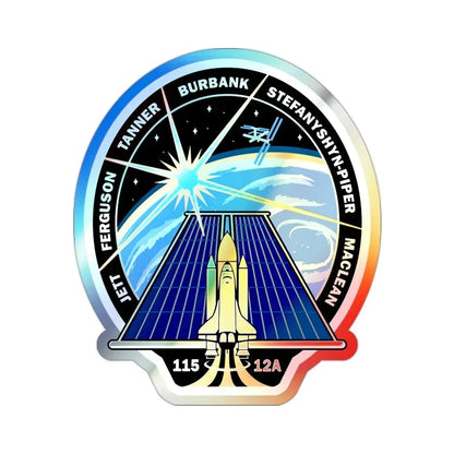 STS 115 (NASA) Holographic STICKER Die-Cut Vinyl Decal 2 Inch Holographic - The Sticker Space