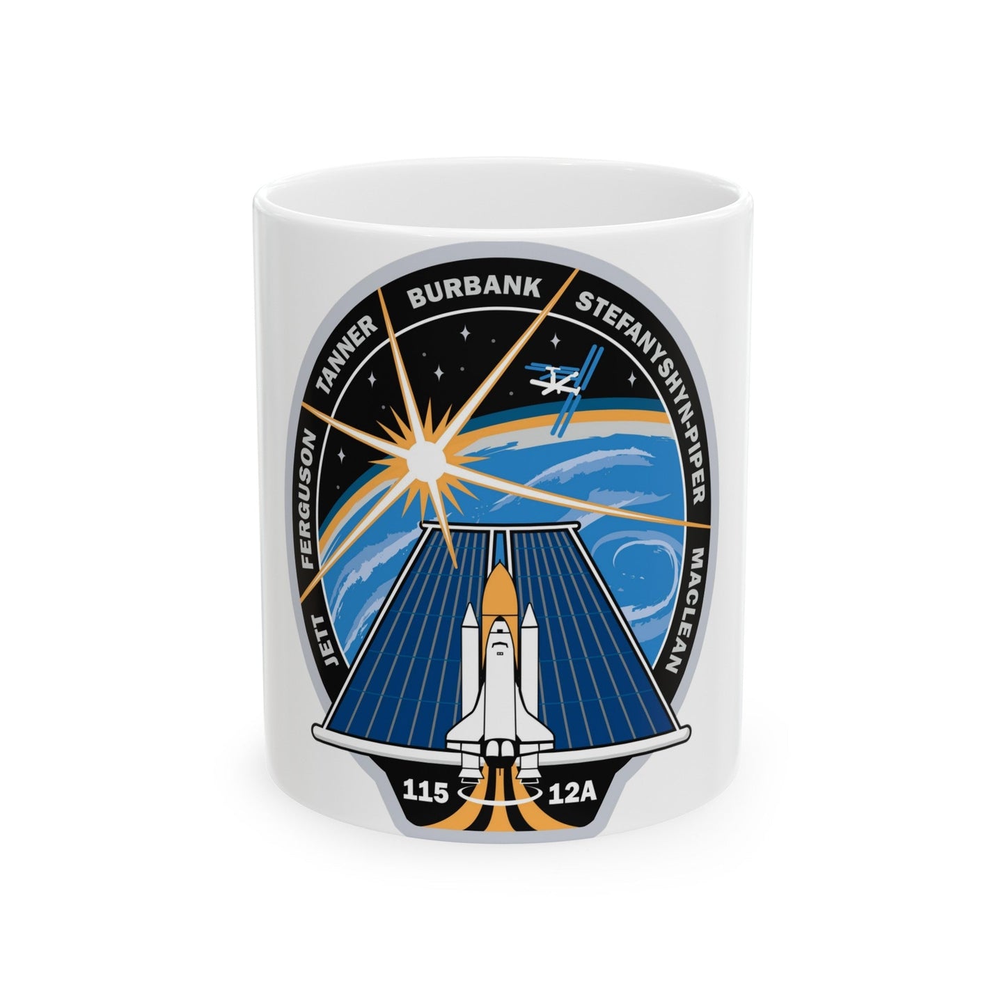 STS 115 (NASA) White Coffee Mug-11oz-The Sticker Space