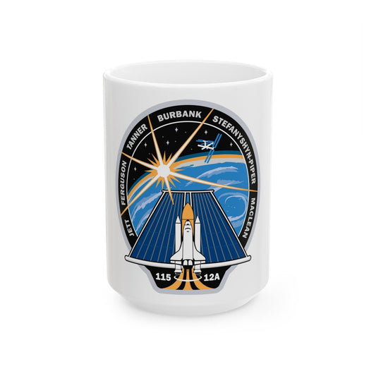 STS 115 (NASA) White Coffee Mug-15oz-The Sticker Space