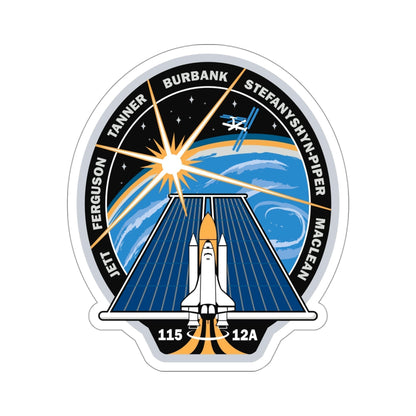 STS 115 Patch NASA STICKER Vinyl Die-Cut Decal-4 Inch-The Sticker Space