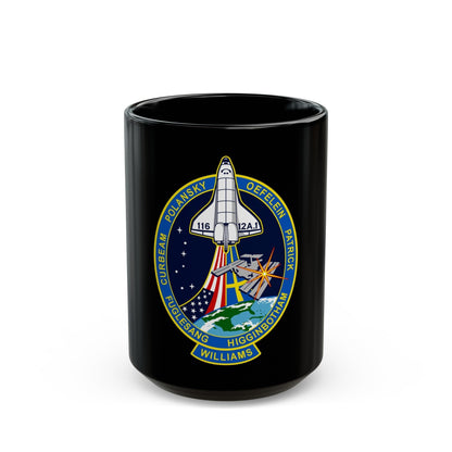 STS 116 (NASA) Black Coffee Mug-15oz-The Sticker Space