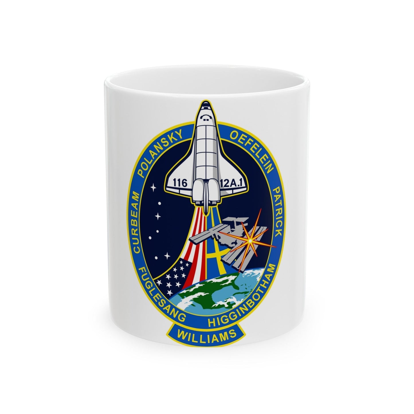 STS 116 (NASA) White Coffee Mug-11oz-The Sticker Space