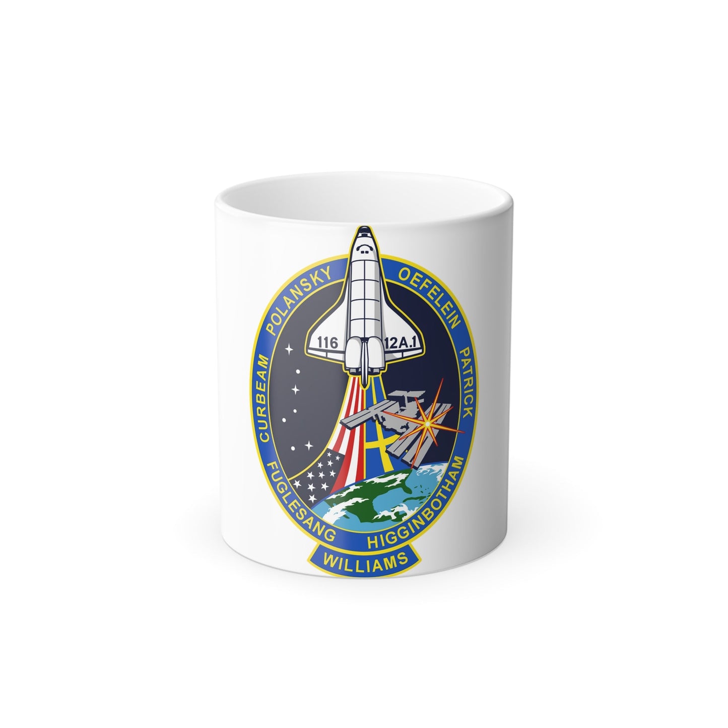 STS 116 Patch NASA - Color Changing Mug 11oz-11oz-The Sticker Space