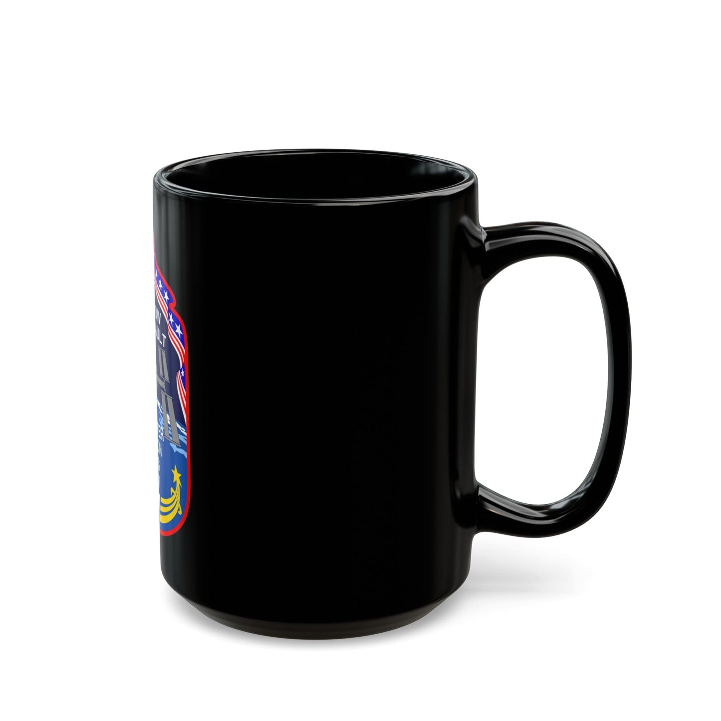 STS 117 (NASA) Black Coffee Mug-The Sticker Space