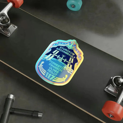 STS 117 (NASA) Holographic STICKER Die-Cut Vinyl Decal - The Sticker Space