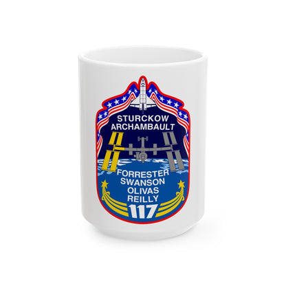 STS 117 (NASA) White Coffee Mug-15oz-The Sticker Space