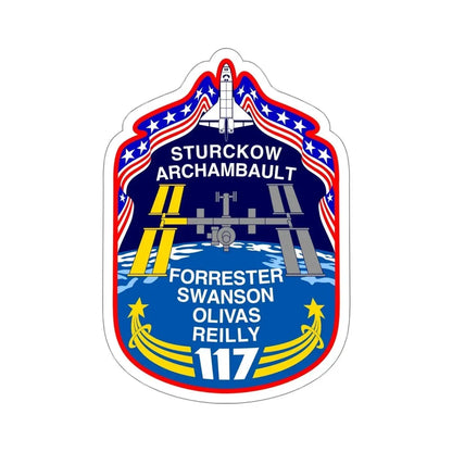 STS 117 Patch NASA STICKER Vinyl Die-Cut Decal 6 Inch - The Sticker Space