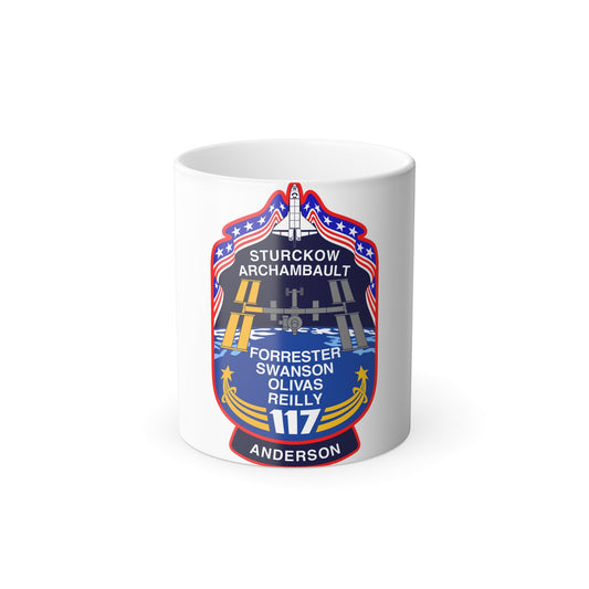 STS 117 Patch v2 NASA - Color Changing Mug 11oz-11oz-The Sticker Space