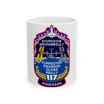 STS 117 Patch v2 NASA.png (NASA) White Coffee Mug-11oz-The Sticker Space