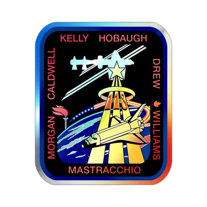STS 118 (NASA) Holographic STICKER Die-Cut Vinyl Decal 2 Inch Holographic - The Sticker Space