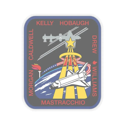 STS 118 (NASA) STICKER Vinyl Kiss-Cut Decal 3 Inch Transparent - The Sticker Space