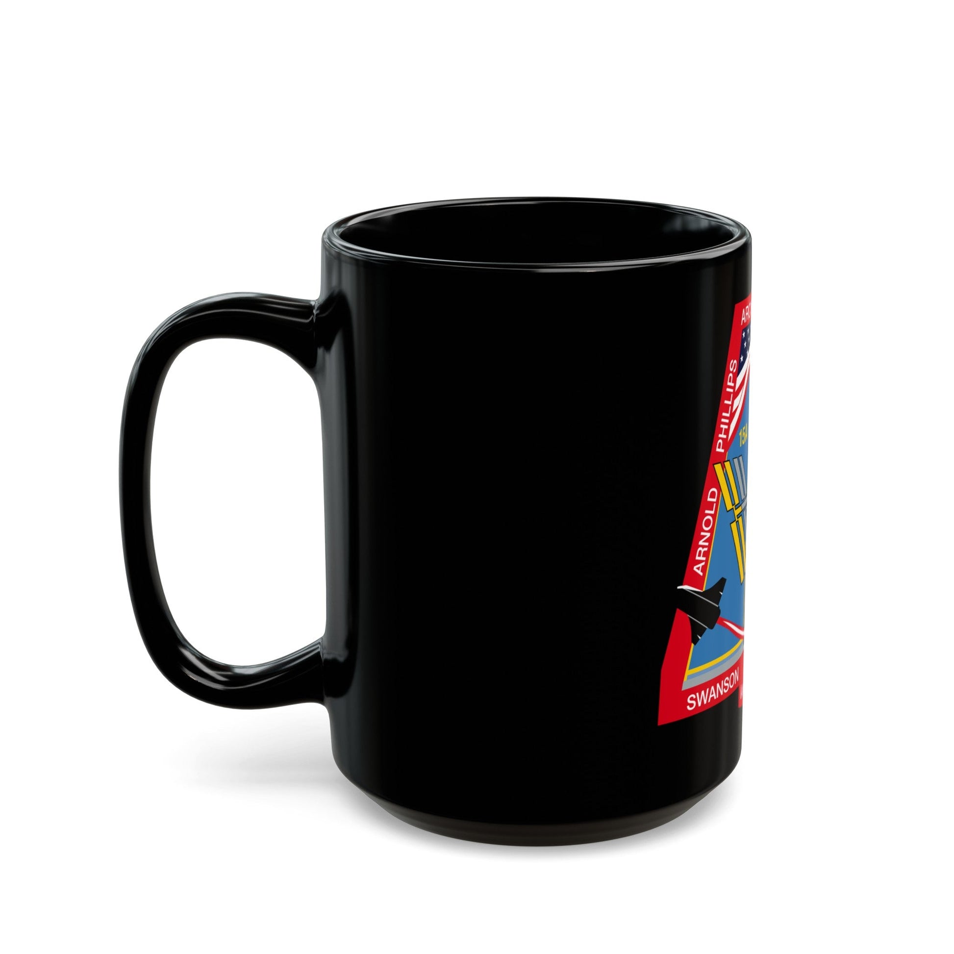 STS 119 (NASA) Black Coffee Mug-The Sticker Space