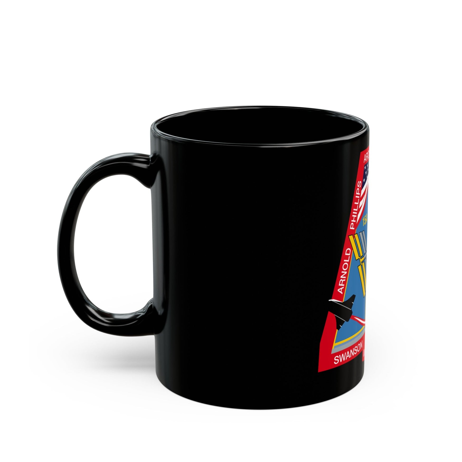 STS 119 (NASA) Black Coffee Mug-The Sticker Space