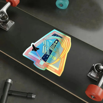 STS 119 (NASA) Holographic STICKER Die-Cut Vinyl Decal - The Sticker Space