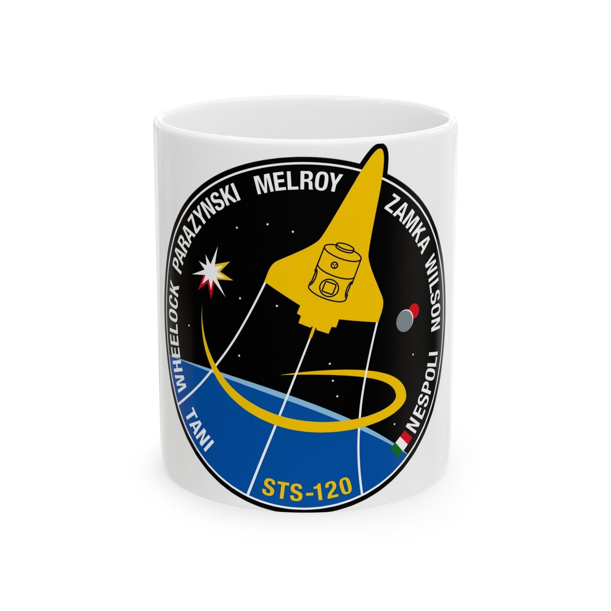 STS 120 (NASA) White Coffee Mug-11oz-The Sticker Space