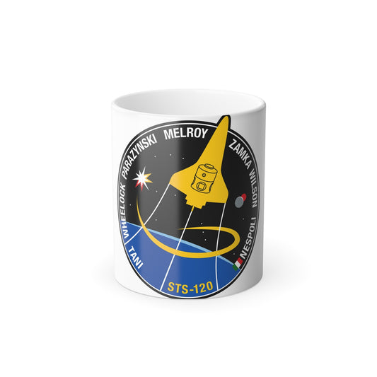 STS 120 Patch NASA - Color Changing Mug 11oz-11oz-The Sticker Space