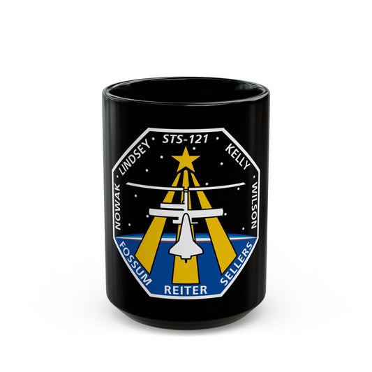 STS 121 (NASA) Black Coffee Mug-15oz-The Sticker Space