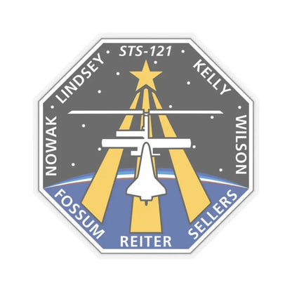 STS 121 (NASA) STICKER Vinyl Kiss-Cut Decal 3 Inch Transparent - The Sticker Space