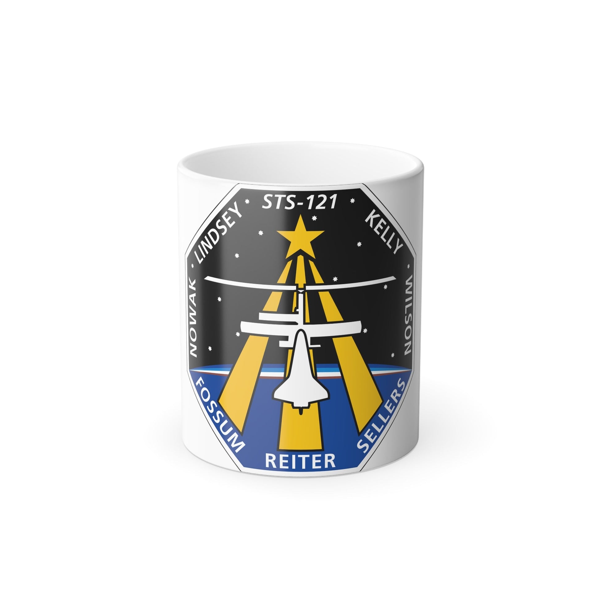 STS 121 Patch NASA - Color Changing Mug 11oz-11oz-The Sticker Space