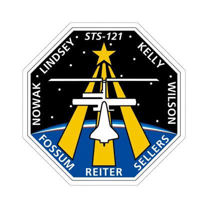 STS 121 Patch NASA STICKER Vinyl Die-Cut Decal 3 Inch - The Sticker Space