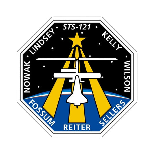 STS 121 Patch NASA STICKER Vinyl Die-Cut Decal 6 Inch - The Sticker Space