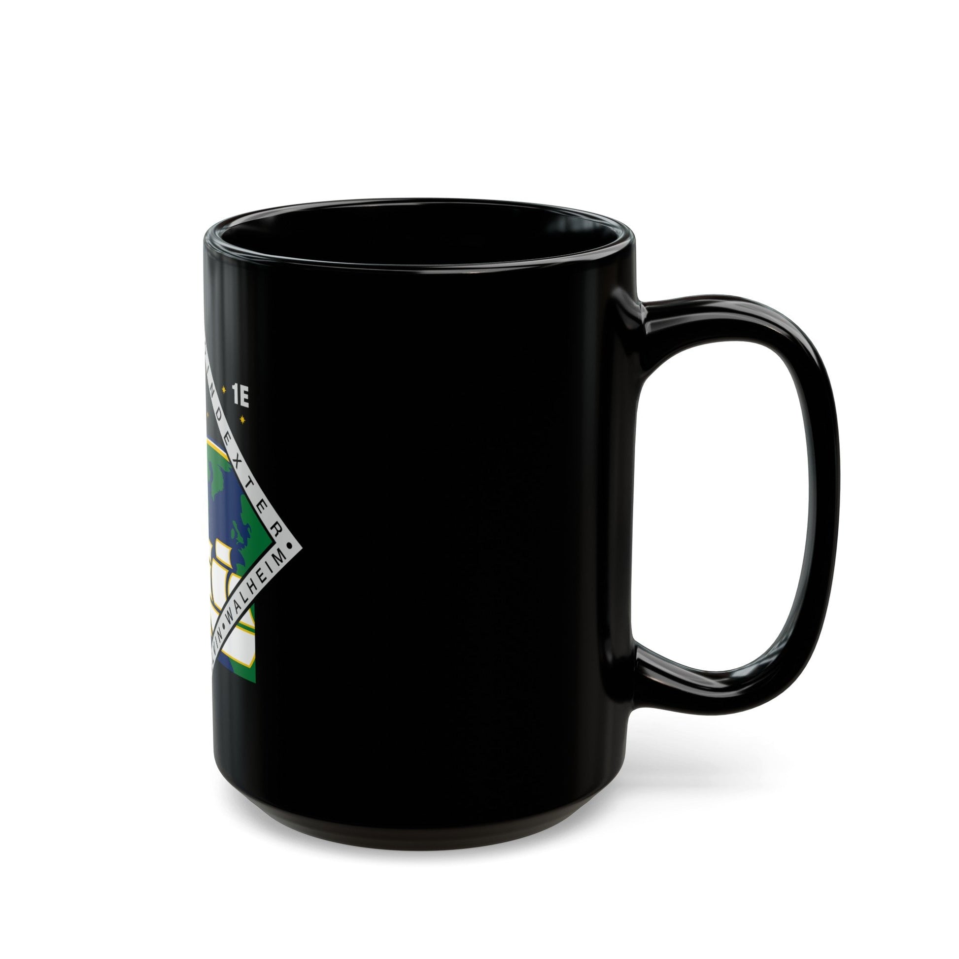 STS 122 (NASA) Black Coffee Mug-The Sticker Space