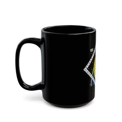 STS 122 (NASA) Black Coffee Mug-The Sticker Space